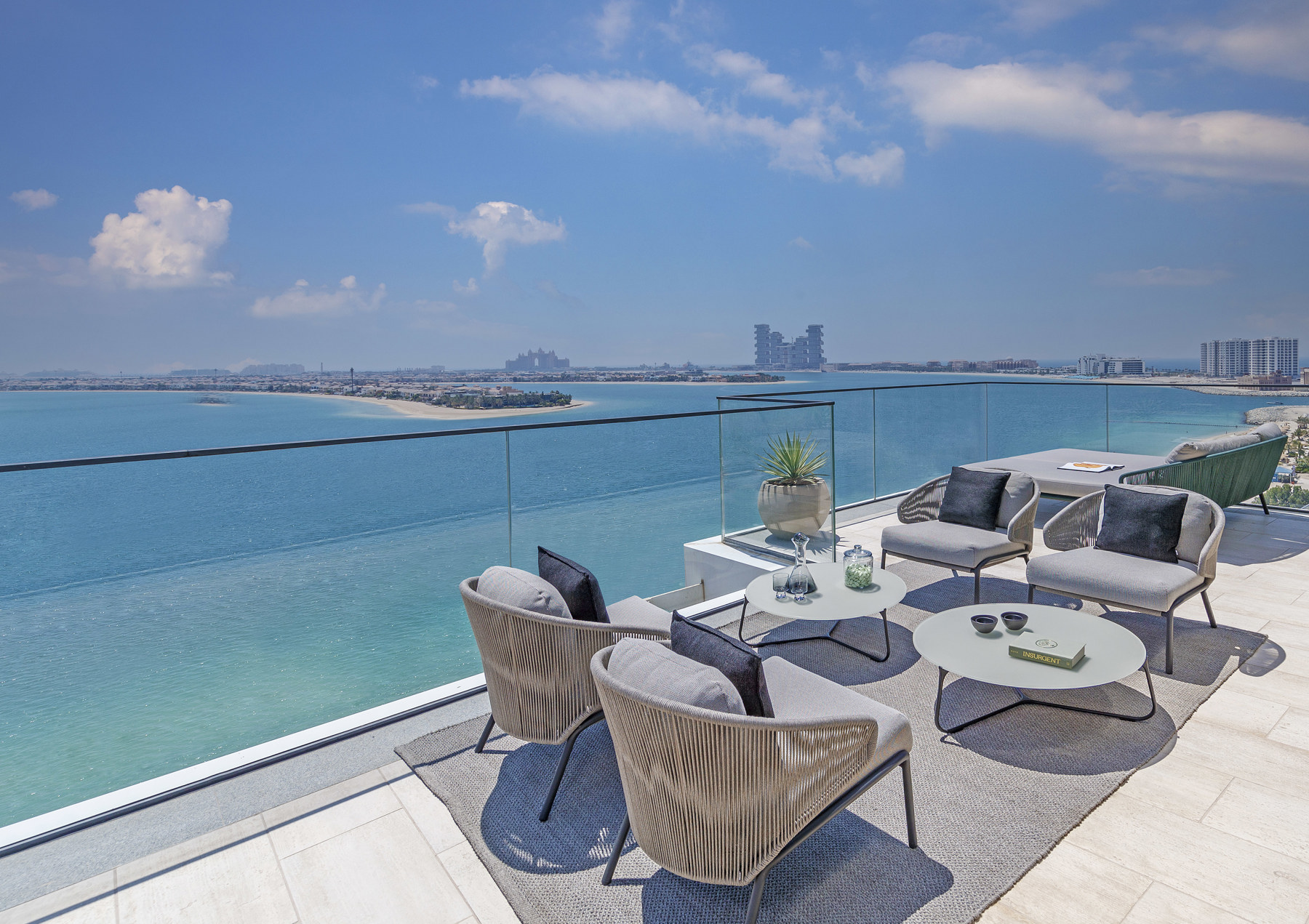 Outdoor furniture premium sofa armchairs at Serenia Residences Palm | Nakkash