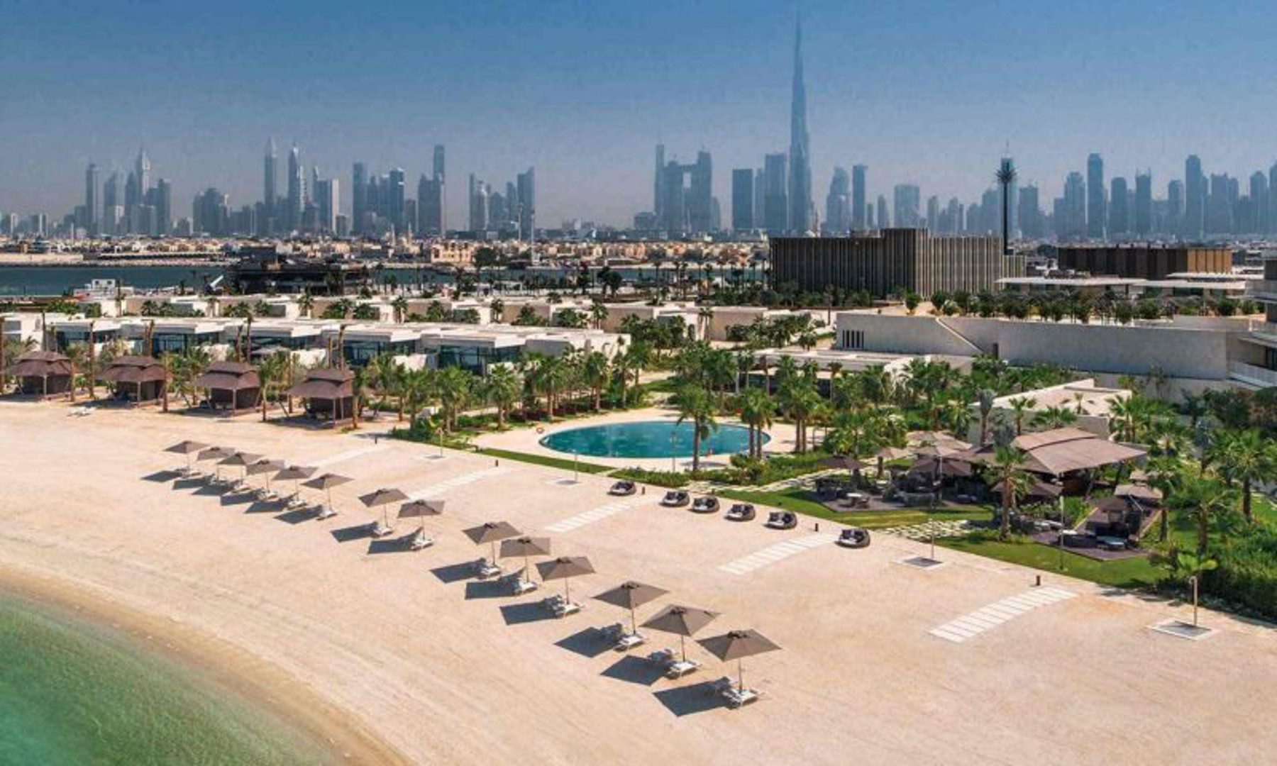 Nakkash Contract Royal Botania Dubai resort beach furniture umbrellas outdoor furniture